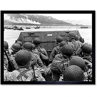 Image of War WWII USA Troops Landing Omaha D Day Foto ungerahmt Wand Kunst Poster Home Decor Premium