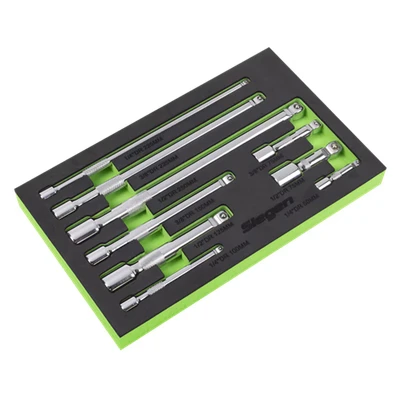 Image of Siegen by Sealey 1/4&quot;, 3/8&quot; &amp; 1/2&quot; Sq Drive Extension Bar Set 9pc S01292