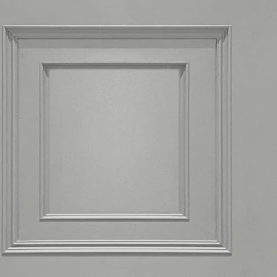 Image of Oliana Wood Panel Wallpaper Belgravia 8492 Grey