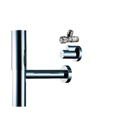 Image of hansgrohe Flowstar design set with angle valves for wash basin, chrome
