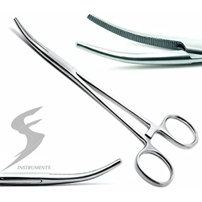 Image of SS INSTRUMENTX CURVED Forceps Plier Game Sea Coarse Fishing S Steel Disgorger Unhooking Pliers Hook Remover