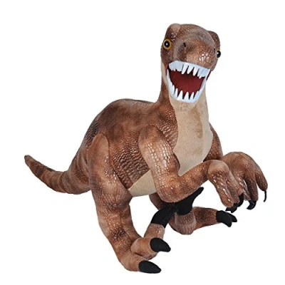 Image of Wild Republic Dinosaurs Velociraptor, Plush Stuffed Animal Toy, Gifts for Kids, 25&quot;