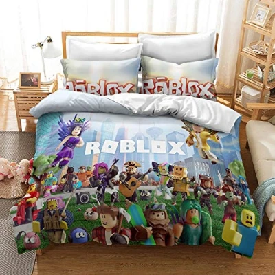 Image of CHAOSE King Bedding Duvet Cover Set Game Roblox 3 Piece Microfiber Comforter Quilt and 2 Pillow Shams for Men Women (pattern 04,Single(135x200cm))
