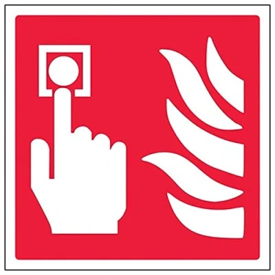 Image of V Safety Eco Friendly Fire Equipment Alarm Logo 200 X 200mm