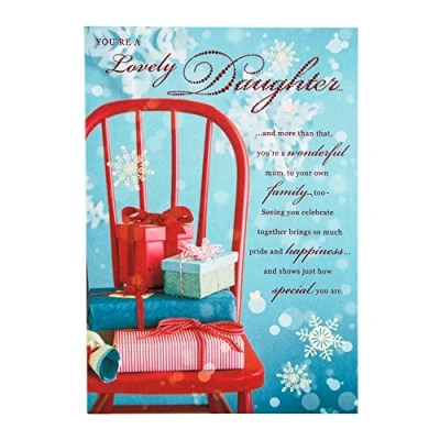 Image of Hallmark Christmas Card to Daughter &#039;Love and Laughter&#039; Medium