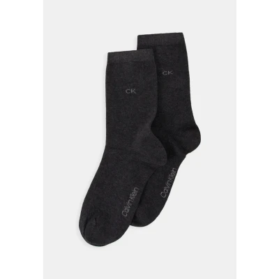 Image of Calvin Klein Underwear Women SOCK 2 PACK Socks, Women&#039;s, Size: 4 7, Dark grey melange