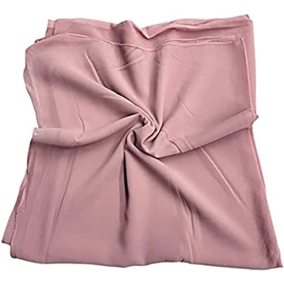 Image of KAV Women Plain Elegant Chiffon Head Scarf Hijab Silk Changer and Color Turban Light Large Maxi Hair Wrap Cover for Girls Shawl Piece (Pale Pink)