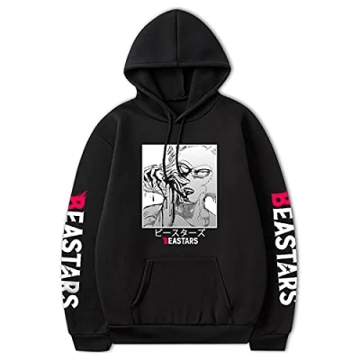Image of Anime BEASTARS Hoodie Legoshi Unisex Harajuku Casual Haru Loose Top