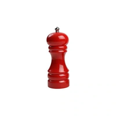 Image of T&amp;G Classic Capstan Hevea Pepper Mill with Gloss Finish, 15 cm, Red