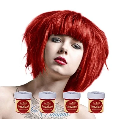 Image of La Riche Directions 4 Pack Semi Permanent Hair Dye/Hair Colour x 88ml Piliar Box Red
