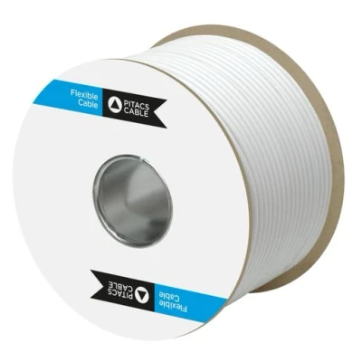 Image of 3183Y 1.0mm 3 Core White Flex Cable 50M Drum