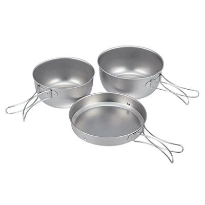 Image of Snow Peak 3 Piece Titanium Cookset