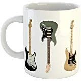 Image of Gibson Fender Stratocaster Mug Ceramic 300ml Dishwasher and Microwave Safe