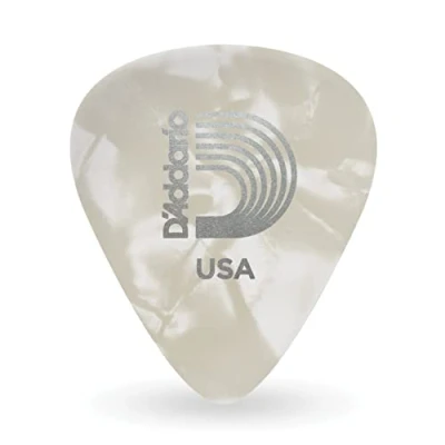 Image of Planet Waves White Pearl Celluloid Guitar Picks Pack of 100 Extra Heavy