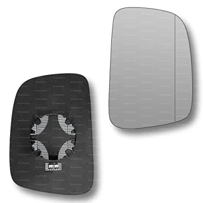 Image of Less4spares Replacement Wing Mirror Glass Left Compatible with VW Caddy 2004 2015 CLIP ON Passnager Near Side N/S Heated Blind Spot