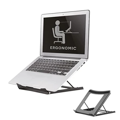 Image of Newstar NSLS075BLACK Raised Aluminium Laptop Stand Black