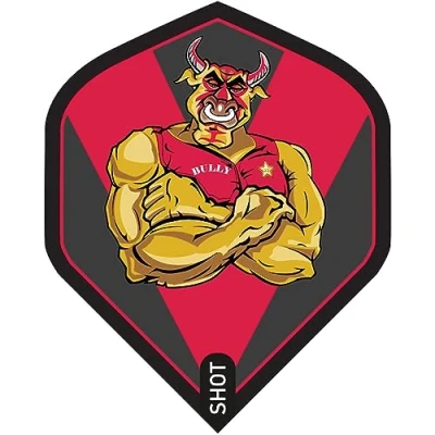 Image of Shot! Dart Flights Michael Smith Bully Boy (Red)