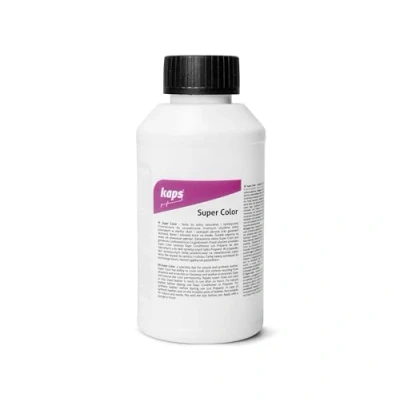 Image of Kaps Dye Paint For Natural and Synthetic Leather Textiles, Super Color, 82 Standard Metallic Colours, Big Bottle 500ml 17.6 fl. Oz. (101 white)
