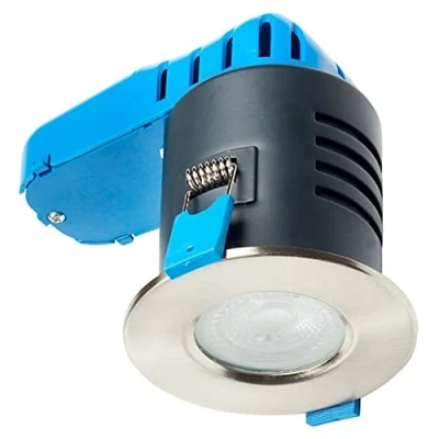 Image of Deta L1701SC3 IP65 LED Fire Rated Downlight Dimmable Warm White (Satin Chrome)