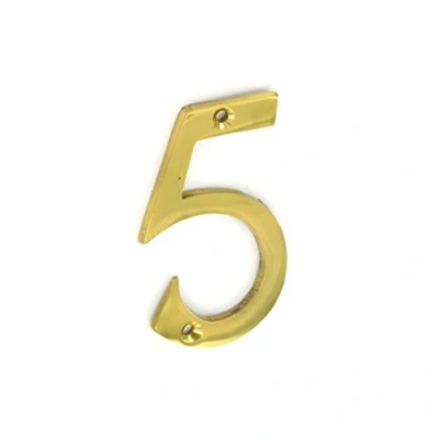 Image of SEC 75MM Brass Numeral 5 S2505