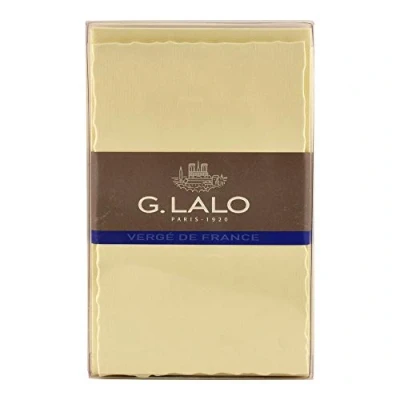 Image of Clairefontaine Ref 25216L G.Lalo Correspondence Set &quot;Collection de Paris&quot; 10 x Cards (300gsm, 97 152mm) + Lined Envelopes with Serrated Edges (100 158mm) Ivory