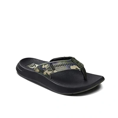 Image of Reef Men&#039;s Swellsole Cruiser Flip Flop, Camo Grey, 6.5 UK
