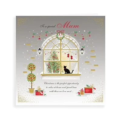 Image of Piccadilly Greetings Group Ltd Classic Christmas Card Mum 223 mm sq Regal Publishing