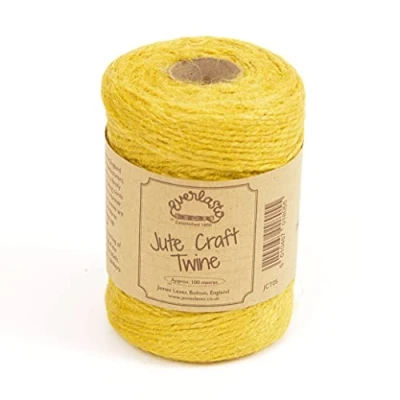 Image of EVERLASTO NATURAL COLOURED JUTE CRAFT TWINE 100M SPOOLS (ENGLISH MUSTARD)