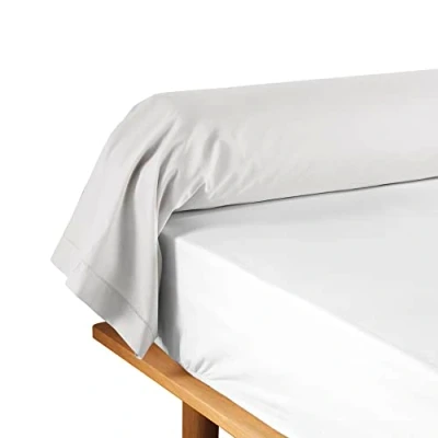 Image of douceur d&#039;intérieur, Bolster Pillow Case 85 x 185 cm Lina White 100% Cotton