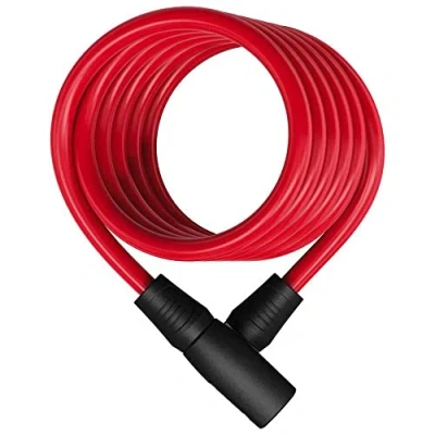 Image of ABUS spiral cable lock Star 4508K/150 Bicycle made of 8 mm thick security level 2 Red