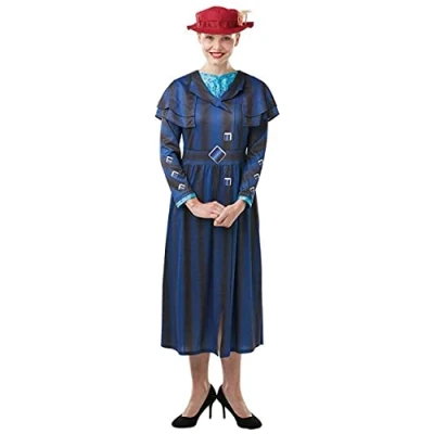 Image of Rubie&#039;s 820912M Official Disney Mary Poppins Returns Movie Costume Book Week Character, Women&#039;s, Medium ( Size: 12 14 UK)
