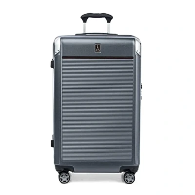 Image of Travelpro Platinum Elite Hardside Expandable Checked Suitcase, 8 Wheel Spinner, TSA Lock, Hard Shell Polycarbonate Vintage Grey, Large 77x46x35 cm