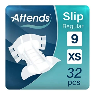 Image of Attends Slip Regular 9 X Small (1300ml) 32 Pack Incontinence Protection