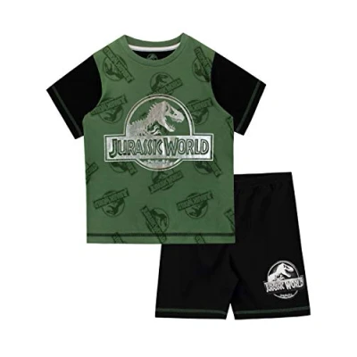 Image of Jurassic World Boys Dinosaur Pyjamas Black Age 8 to 9 Years