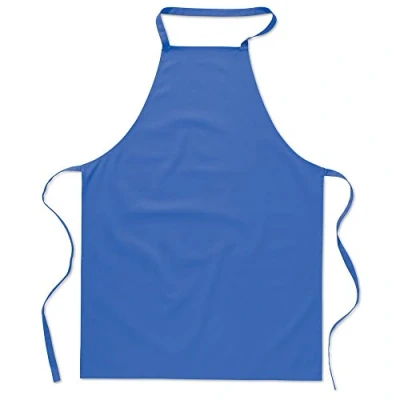 Image of eBuyGB Pack of 1 Catering Cooking Plain Chef&#039;s Unisex Kitchen Apron, Cotton, Light Blue