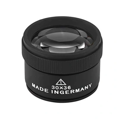 Image of 30x Jewellery Magnifying Glasses, Professional Jewelry Magnifier for Coins Stamps Jewelries and Antiques Inspection, Portable Jewellers Loupe