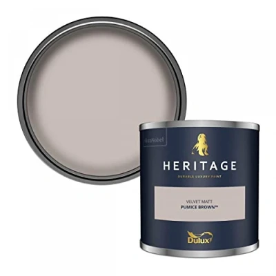 Image of Dulux Trade Heritage Velvet Matt Emulsion Pumice Brown (2.5 Litres)