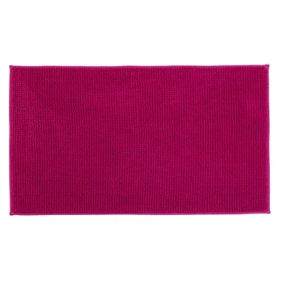 Image of Gözze Anti Slip Bath Mat, Super Soft, 100% Microfibre, 70 x 120 cm Cyclamen