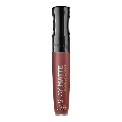 Image of Rimmel London Stay Matte Liquid Lipstick, Troublemaker, Nude Shade 5, 5.5 ml