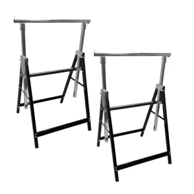 Image of Oypla 2x Adjustable Builder DIY Carpentry Work Bench Telescopic Saw Horses Trestle