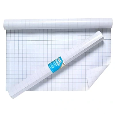 Image of Concept4u Book Cover Film Roll 50cm x 3m Transparent Self Adhesive Plastic Covering Clear Sticky Back Protector Fablon for School Home Office