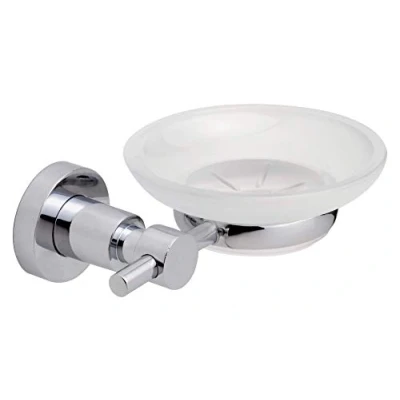 Image of tesa® Loxx soap Holder, high Gloss Chromed Metal, self Adhesive, Adhesive mounting Technology, 115 mm x 147 50