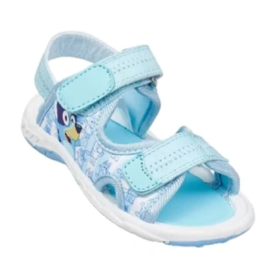 Image of Bluey Sandals for Kids Boys Girls Lightweight Easy Fasten Sports Summer Beach Shoes (Blue, UK Footwear Size System, Little Kid, Men, Numeric, Medium, 6)