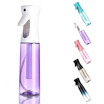 Image of WOODFIB Spray Bottle for Hair, Continuous Fine Mist Water Bottle, Empty Salon, Plants, Pets, Home Cleaning 300ml (Purle)