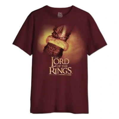 Image of the Lord of Rings Men&#039;s Melotrmts018 T Shirt, Burgundy, XL
