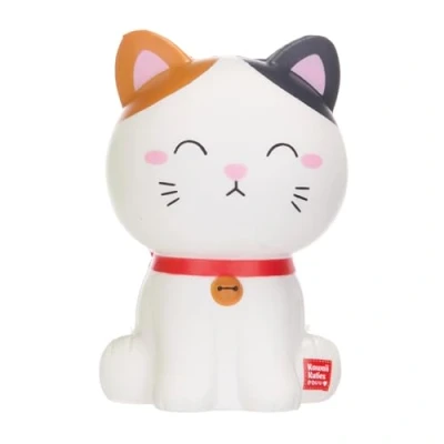 Image of Kawaii Kuties 5&quot;/12cm Lucky Cat Squeezster Squishy Toy