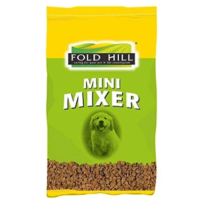 Image of Fold Hill Mini Mixer Dog Food, Oven Baked Kibble Designed for Smaller Dogs, Perfect Newly Emerged Teeth, 15kg, transparent
