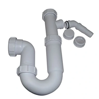 Image of 40mm Single Nozzle Appliance Trap 76mm Seal (Washing Machine Trap/Appliance Trap/Dishwasher Trap)
