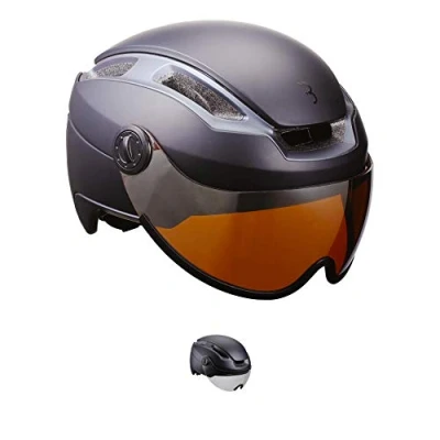 Image of BBB Cycling E bike and Speed Bicycle Helmet with Adjustable Visor Men Women Indra FaceShield BHE 56F