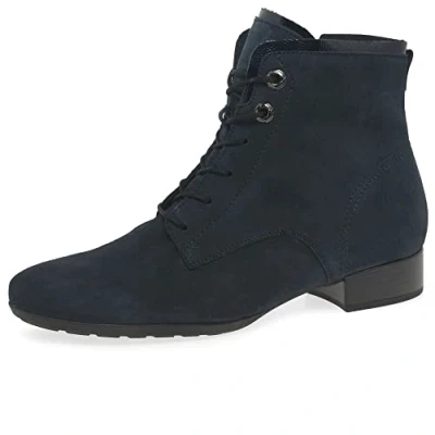 Image of Gabor Boat Womens Ankle Boots 5.5 UK Navy Suede
